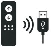 L'écran de projection motorisé de sol Zenith propose un contrôle simplifié via la télécommande ou le trigger USB fournis
